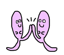 The pale-colored aliens sticker #2092610