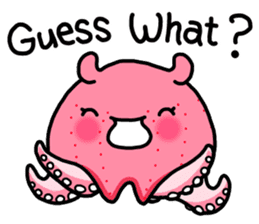 A cute Japanese pancake devilfish sticker #2092704