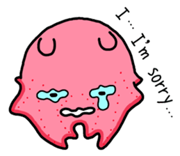 A cute Japanese pancake devilfish sticker #2092708