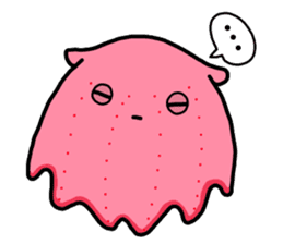 A cute Japanese pancake devilfish sticker #2092710