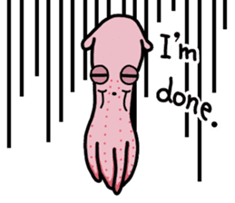 A cute Japanese pancake devilfish sticker #2092711