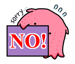 A cute Japanese pancake devilfish sticker #2092714