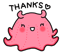 A cute Japanese pancake devilfish sticker #2092715