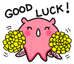 A cute Japanese pancake devilfish sticker #2092723