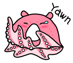 A cute Japanese pancake devilfish sticker #2092730