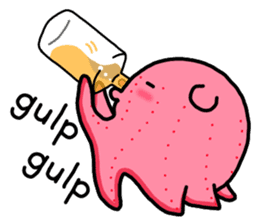 A cute Japanese pancake devilfish sticker #2092735