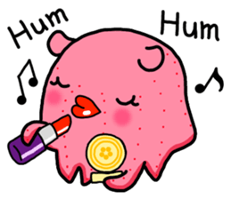 A cute Japanese pancake devilfish sticker #2092736