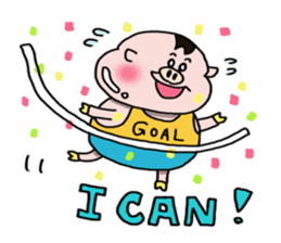 Daily of Piglet Putaro with apples sticker #2092862