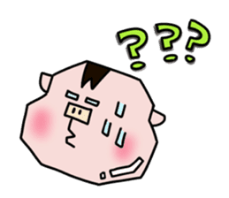 Daily of Piglet Putaro with apples sticker #2092866