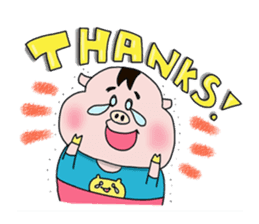 Daily of Piglet Putaro with apples sticker #2092882