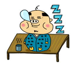 Daily of Piglet Putaro with apples sticker #2092883