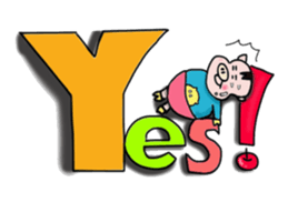 Daily of Piglet Putaro with apples sticker #2092889