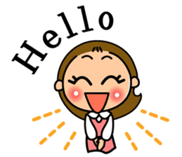 A lovely girl's stickers! sticker #2093022