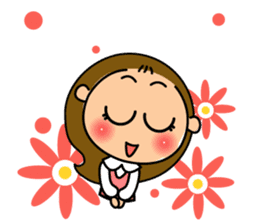 A lovely girl's stickers! sticker #2093043