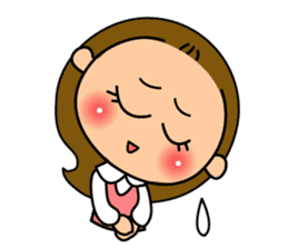 A lovely girl's stickers! sticker #2093059