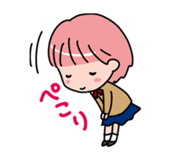School Girl Sticker sticker #2093109