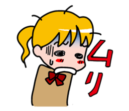 School Girl Sticker sticker #2093123