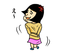 girl's mind TAEKO-chan sticker #2093986