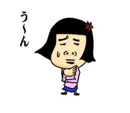 girl's mind TAEKO-chan sticker #2094002