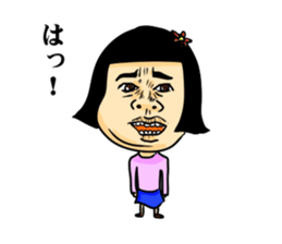 girl's mind TAEKO-chan sticker #2094003