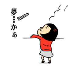 girl's mind TAEKO-chan sticker #2094010