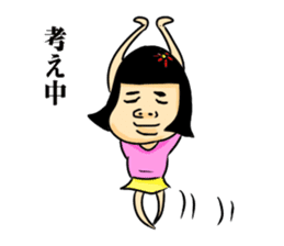 girl's mind TAEKO-chan sticker #2094014