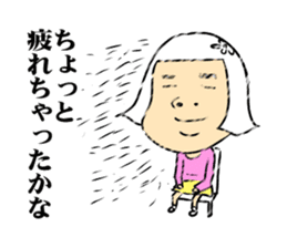 girl's mind TAEKO-chan sticker #2094018