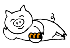 Cute Pig Tocoton sticker #2094587