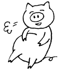 Cute Pig Tocoton sticker #2094588