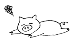 Cute Pig Tocoton sticker #2094593