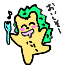 A cute Hedgehog and lazy man sticker #2094630