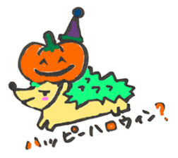 A cute Hedgehog and lazy man sticker #2094634