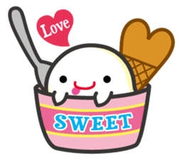 Lovely Ice cream Ghost ! sticker #2094865