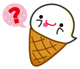 Lovely Ice cream Ghost ! sticker #2094866