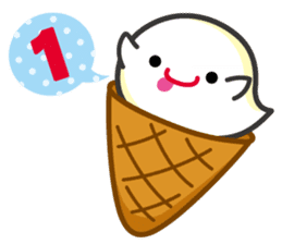 Lovely Ice cream Ghost ! sticker #2094869