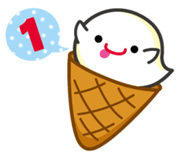 Lovely Ice cream Ghost ! sticker #2094869