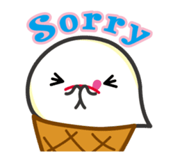 Lovely Ice cream Ghost ! sticker #2094881