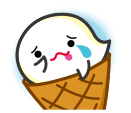 Lovely Ice cream Ghost ! sticker #2094883