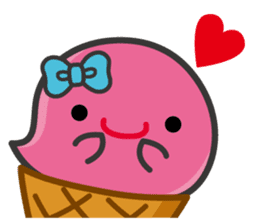 Lovely Ice cream Ghost ! sticker #2094885