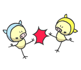 Kawaii Pigs sticker #2096060