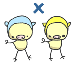 Kawaii Pigs sticker #2096064