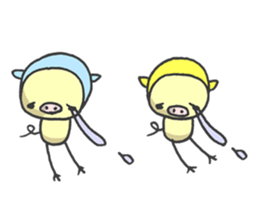 Kawaii Pigs sticker #2096066