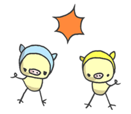 Kawaii Pigs sticker #2096075