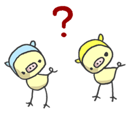 Kawaii Pigs sticker #2096076