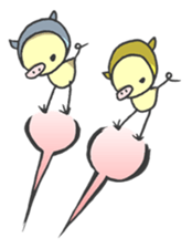 Kawaii Pigs sticker #2096087