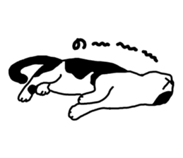 A cat seldom talks sticker #2096423