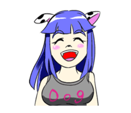 The Dog girls collection sticker #2096874