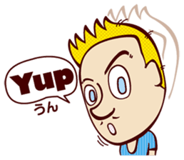 Bilingual Talk Stickers English&Japanese sticker #2096936