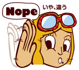 Bilingual Talk Stickers English&Japanese sticker #2096937