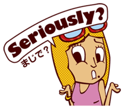 Bilingual Talk Stickers English&Japanese sticker #2096950